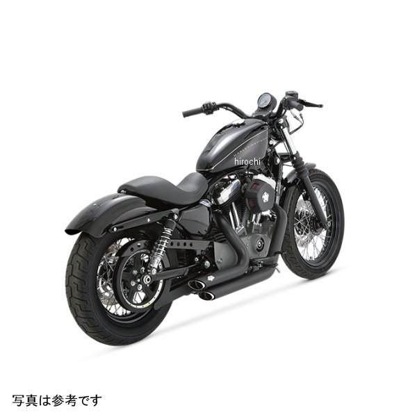 【メーカー在庫あり】 1800-0752 バンス＆ハインズ ショートショットスタッガード ブラック マフラー 04年-13年 ハーレー スポーツスターファミリー 47219 HD店｜ヒロチー商事 ハーレー 店