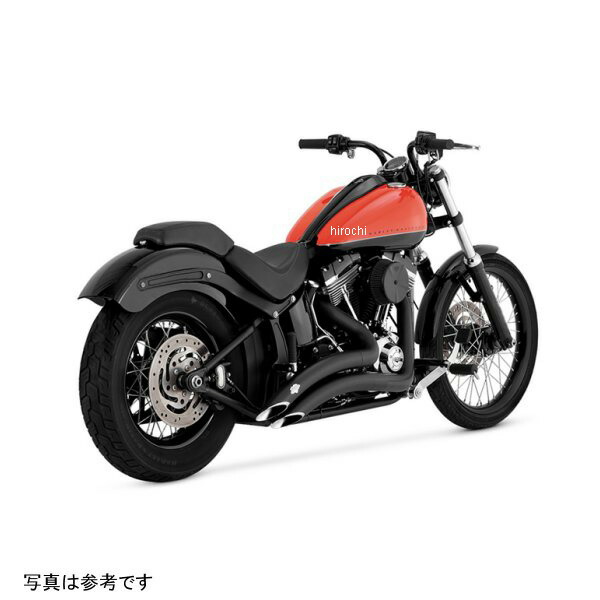 【メーカー在庫あり】 バンス＆ハインズ 2-2 ビッグラディウス2-2 ブラック マフラー 86年-09年 ハーレー ソフテイルファミリー 46079 HD店