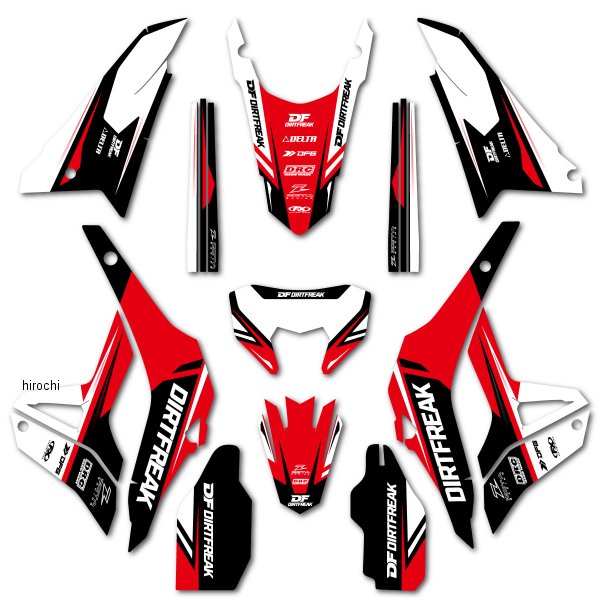 【メーカー在庫あり】 ファクトリーFX FACTORY EFFEX グラフィックキット 21年以降 CRF250L 赤 75-20013 HD店
