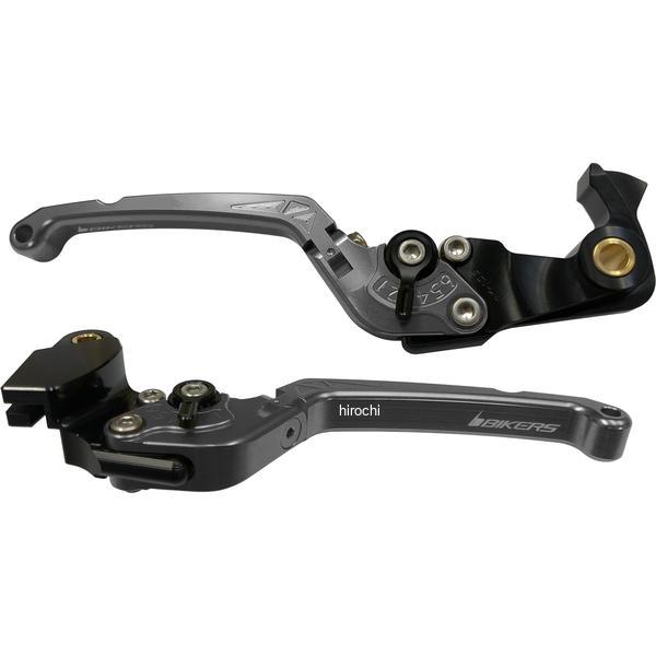 バイカーズ BIKERS レバーセット 可倒式 フラットタイプ グレー 18年-22年 カワサキ Z900RS ZR900C K0512-GRY HD店 15,400円