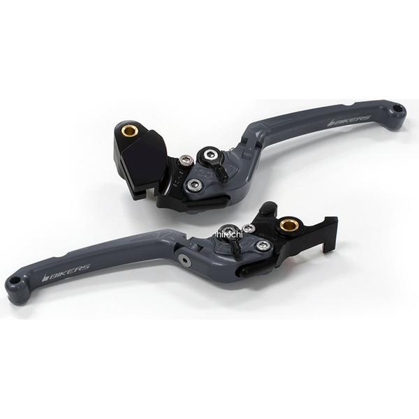 バイカーズ BIKERS レバーセット 可倒式 フラットタイプ グレー 17年-25年 カワサキ Ninja650 K0524-GRY HD店