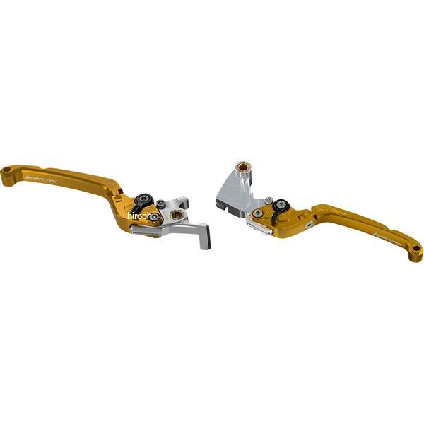 バイカーズ BIKERS レバーセット 可倒式 フラットタイプ ライトゴールド 08年-12年 カワサキ Ninja250R K0532-LGD HD店