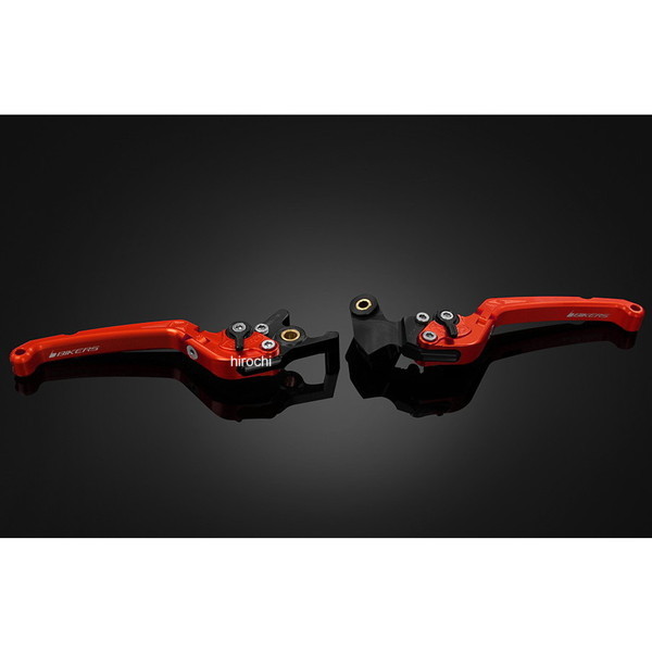 バイカーズ BIKERS レバーセット 可倒式 フラットタイプ オレンジ 23年-24年 ヤマハ YZF-R125 Y0390-ORG HD店