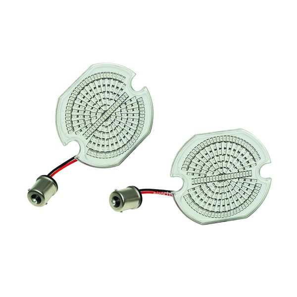 【メーカー在庫あり】 クリアキン Kuryakyn Luminez L.E.D リアターンシグナルインサート フラット 点灯：レッド kur2940 HD店