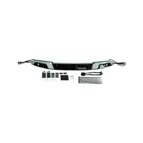 【メーカー在庫あり】 クリアキン Kuryakyn Tracerウィンドシールドトリム 14年- FLH ブラック kur2949 HD店