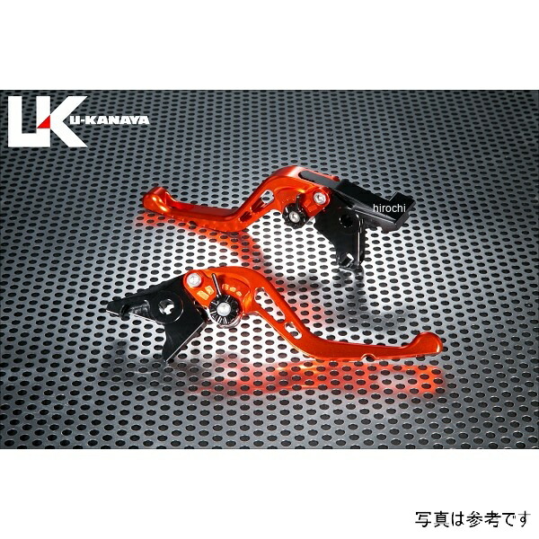 ユーカナヤ U-KANAYA ビレットレバーセット GPタイプ ショート ヤマハ 25年以降 MT-07 オレンジ YA038-092-0608 HD店