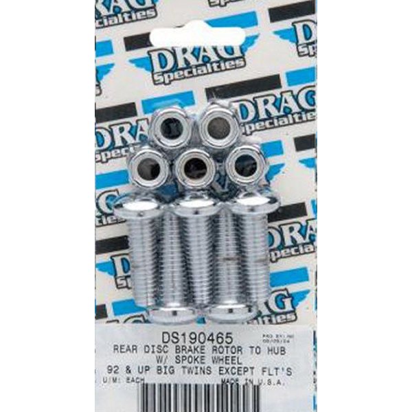 【USA在庫あり】 DS-190465 DRAG ボルトキット リアディスクブレーキ/スポークホイール 92年-14年 43567-92 7778 DS190465 HD店