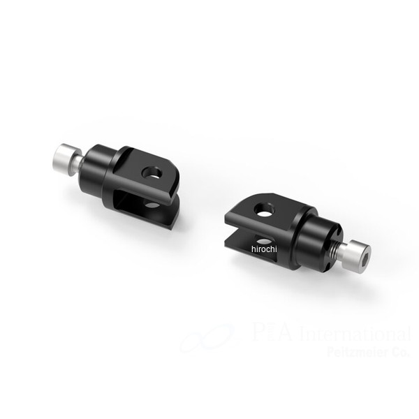 リゾマ rizoma ライダー＆パッセンジャーペグアダプター 左右セット 17年-20年 V-Strom 1000 ブラック PE694B HD店