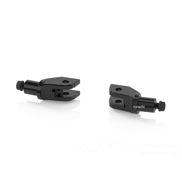 リゾマ rizoma ライダー＆パッセンジャーペグアダプター 左右セット ?18 mm 22年-25年 DesertX ブラック PE725B HD店