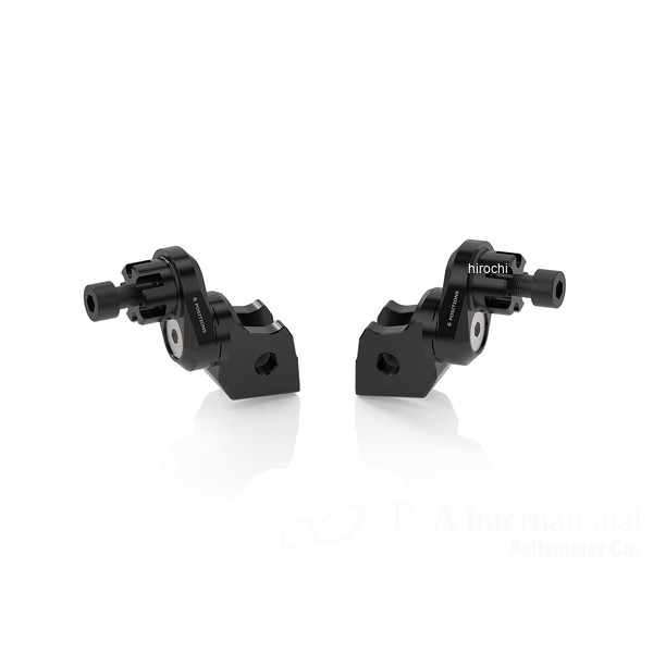 リゾマ rizoma ライダー＆パッセンジャーペグアダプター 左右セット ?22 mm 22年-25年 DesertX ブラック PE726B HD店