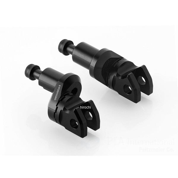 リゾマ rizoma ライダー＆パッセンジャーペグアダプター 左右セット ?18 mm 22年-23年 1290 Super Duke R ブラック PE848B HD店