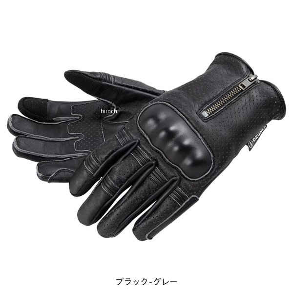 【New】【メーカー在庫あり】 デグナー DEGNER レザーメッシュグローブ メンズ ブラック-グレー M TG-115M HD店