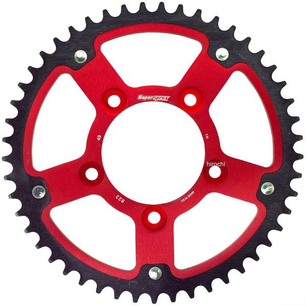 スーパースプロックス SUPERSPROX リアスプロケット ステルス 823-49T 90年-98年 ACROSS レッド RST-823:49-RED HD店｜ヒロチー商事 ハーレー 店