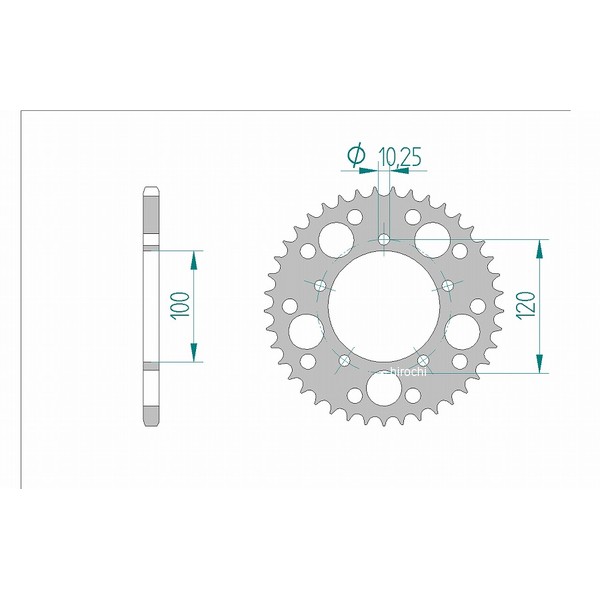 アファム AFAM リアスプロケット 41T/520 アプリリア 99年-03年 SL1000 FALCO SL1000 ファルコ 等 36801-41 HD店