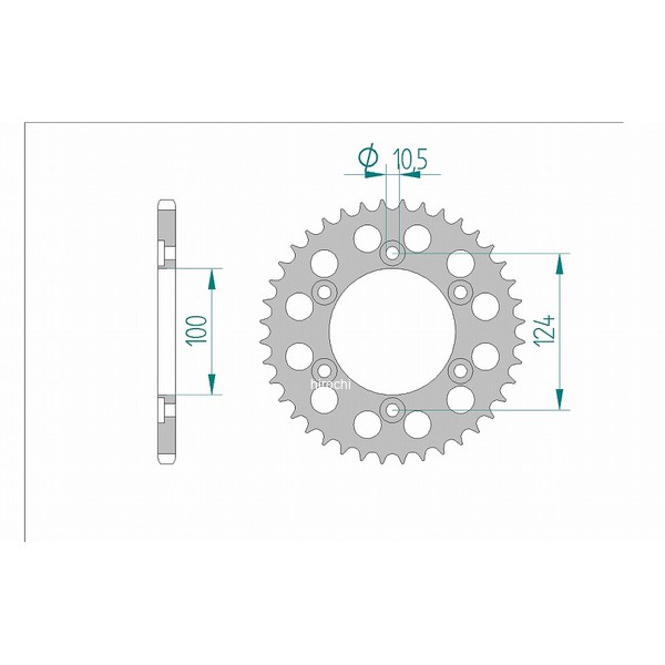 アファム AFAM リアスプロケット 38T/520 ドゥカティ 99年-02年 MONSTER600 モンスター600 等 51602-38 HD店