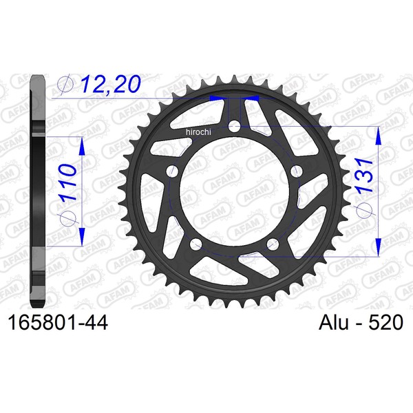 アファム AFAM リアスプロケット 44T/520 BMW 09年- S1000RR 165801-44 HD店