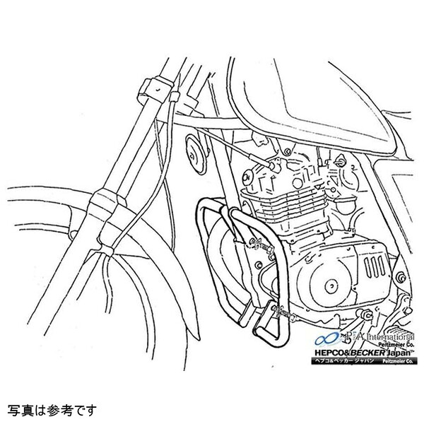 ヘプコアンドベッカー HEPCO&BECKER エンジンガード 91年-96年 GN125 501-311-0002 HD店｜ヒロチー商事 ハーレー 店
