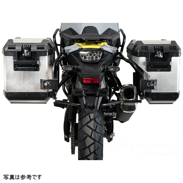 ヘプコアンドベッカー HEPCO&BECKER サイドケースホルダー + Xplorer Cutout セット シルバー 24年- V-Strom800 651-3548-0001 HD店|ヒロチー商事 ハーレー 店