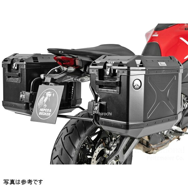 ヘプコアンドベッカー HEPCO&BECKER サイドケースホルダー + Xplorer Cutout セット ブラック 25年- Multistrada V2 651-7679-0001B HD店｜ヒロチー商事 ハーレー 店