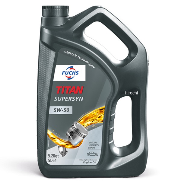 フックス FUCHS エンジンオイル TITAN SUPERSYN 5W-50 5L A602084736 HD店|ヒロチー商事 ハーレー 店