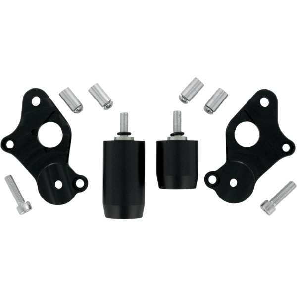 【USA在庫あり】 パワースタンドレーシング Powerstands フレーム スライダー 06年-07年 GSX-R600 黒 0505-0848 HD店