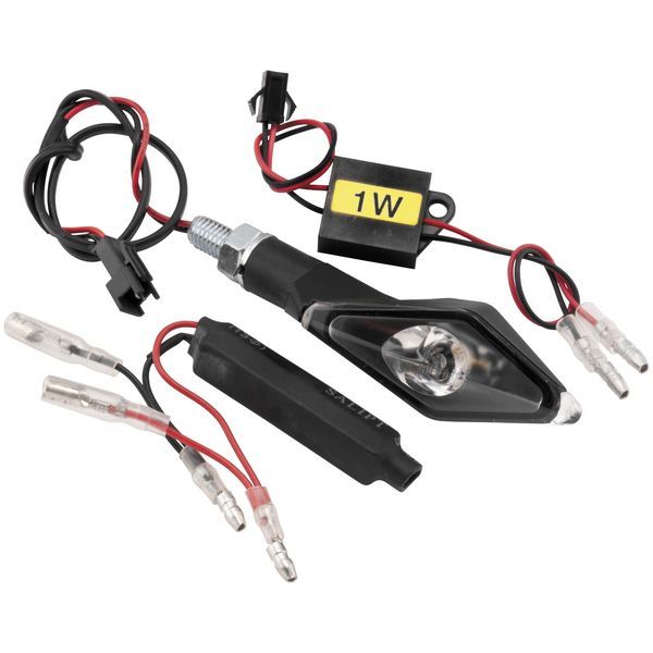 【USA在庫あり】 バイクマスター BikeMaster LEDウインカー エイリアンアングル 黒 左右ペア bkm266252 HD店