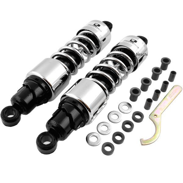 【USA在庫あり】 プログレッシブ PROGRESSIVE ショック 硬め 412 FLH/T 13.5インチ クローム 1310-0889 HD店 47,860円
