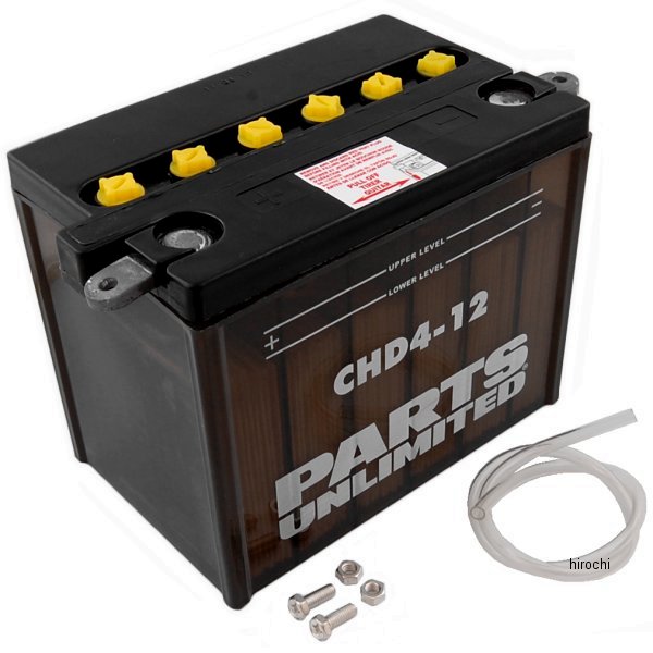 【USA在庫あり】 パーツアンリミテッド Parts Unlimited 液別 耐久バッテリー 開放型 12V YHD-12 RCHD4-12 HD店