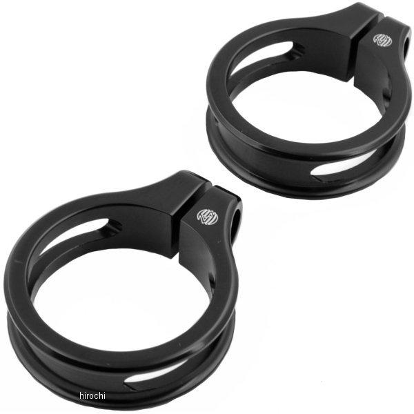 【USA在庫あり】 ローランドサンズデザイン RSD ウインカーフォーククランプ 49mm 黒 (左右ペア) 2020-0635 HD店