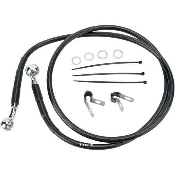 【USA在庫あり】 DRAG フロント ブレーキライン 黒ステンレス 88年-03年 XLH1200 +8インチ(50インチ) 1741-2554 HD店