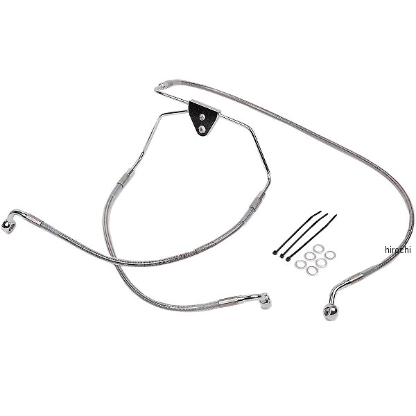 【USA在庫あり】 DRAG フロント ブレーキライン ステンレス 96年-07年 FLH +2インチ 1741-2629 HD店