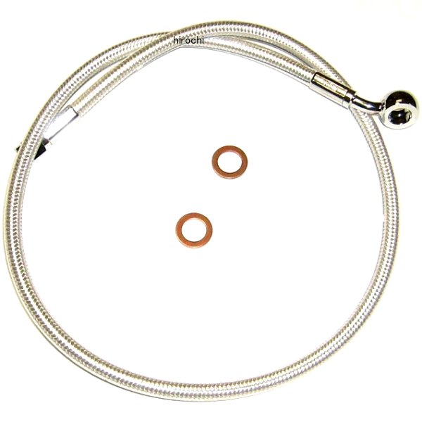 【USA在庫あり】 マグナム MAGNUM フロント ブレーキライン 10mm/35°アッパー 24インチ(610mm) クローム 1741-4015 HD店
