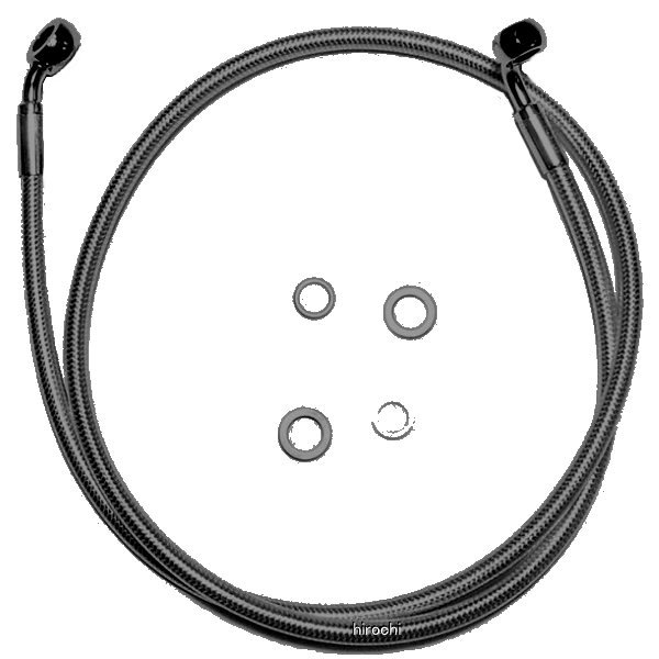 【USA在庫あり】 マグナム MAGNUM フロント ブレーキライン 14年以降 XL 10mm/35°50インチ(1270mm) 黒 1741-4304 HD店