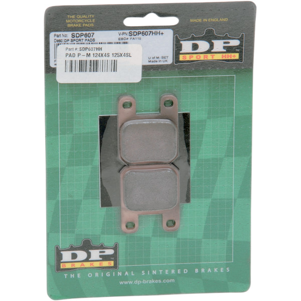 【USA在庫あり】 DPブレーキ DP Brakes ブレーキパッド HH+ シンタード ジェイブレーキ製 2ピストン/4ピストン(early style) SDP607HH HD店｜ヒロチー商事 ハーレー 店