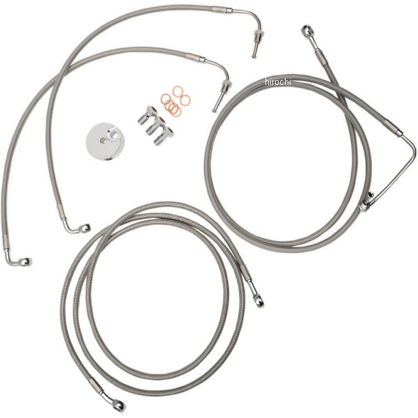 【USA在庫あり】 LAチョッパーズ LA Choppers ブレーキホース ステンレス 09年-13年 FLH ABS付 12-14インチ用 1741-3941 HD店｜ヒロチー商事 ハーレー 店