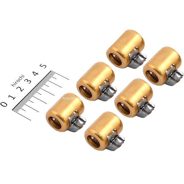 【USA在庫あり】 ナムズ NAMZ ホースクランプ 3/8インチ(9.5mm) ゴールド (6個入り) 0706-0054 HD店