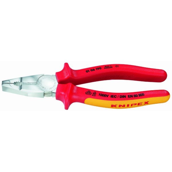 【メーカー在庫あり】 クニペックス KNIPEX 絶縁ペンチ 1000V 0106-190-KP HD店