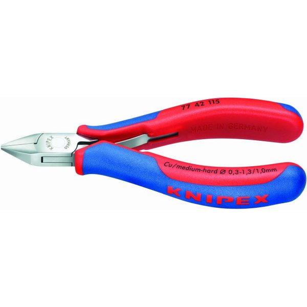 【メーカー在庫あり】 クニペックス KNIPEX エレクトロニクスニッパー 7742-130-KP HD店