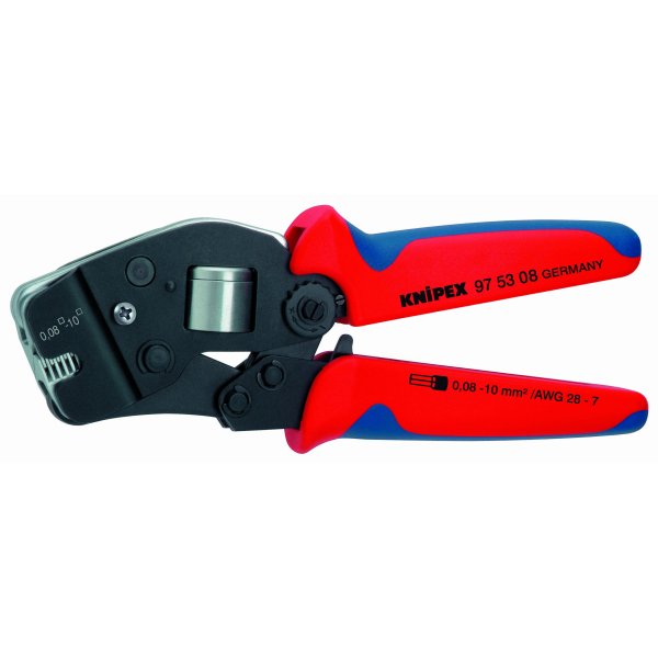 【メーカー在庫あり】 クニペックス KNIPEX ワイヤーエンドスリーブ圧着ペンチ 9753-08-KP HD店