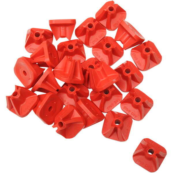 【USA在庫あり】 2513-P3 RED スタッドボーイ Stud Boy シングル バックプレート PROシリーズ 赤 96個入り 1250-0458 HD店
