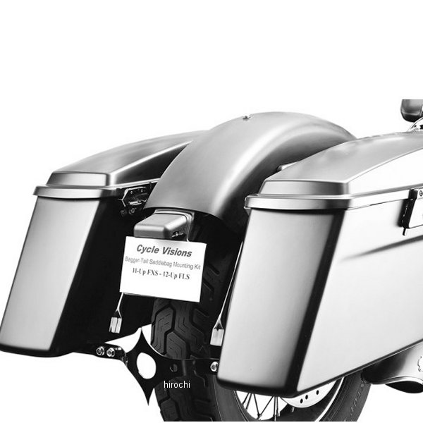 【USA在庫あり】 サイクルビジョン Cycle Visions サドルバッグ取付金具 FXS/FLS 黒 3501-1017 HD店