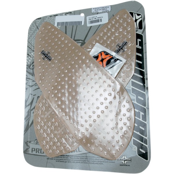 【USA在庫あり】 ストンプグリップ STOMPGRIP タンク グリップキット 06年-12年 トライアンフ デイトナ675 クリア 4320-1116 HD店|ヒロチー商事 ハーレー 店