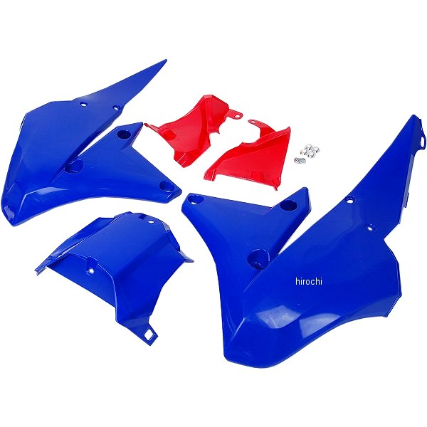 【USA在庫あり】 サイクラ CYCRA ラジエーターシュラウド エアボックスカバー付き 06年以降 YZ450F、YZ250F 青 0520-1365 HD店