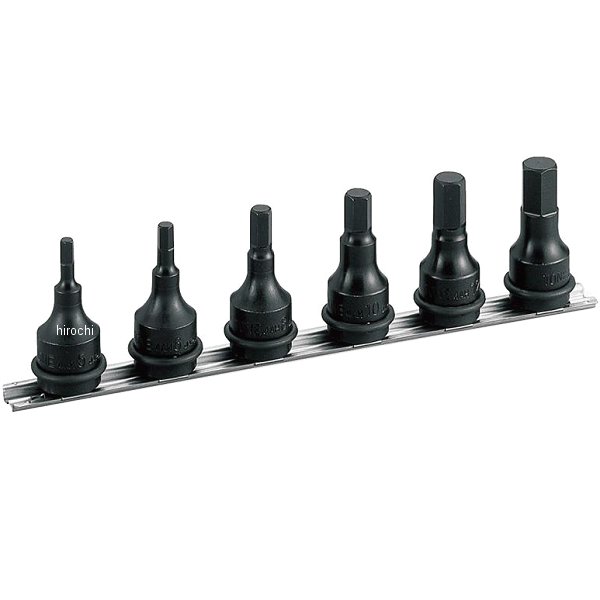 トネ TONE インパクト用 ヘキサゴンソケットセット(ホルダー付) 差込角 12.7mm (1/2インチ) HAH406 HD店