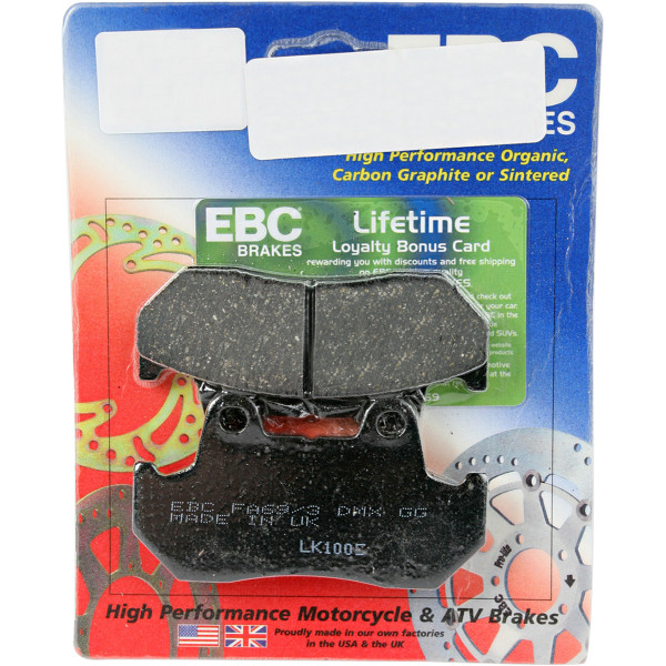 【USA在庫あり】 イービーシー EBC ブレーキパッド フロント/リア 87年-88年 CBR1000 ダブル-H シンタード ebcFA69/3 HD店