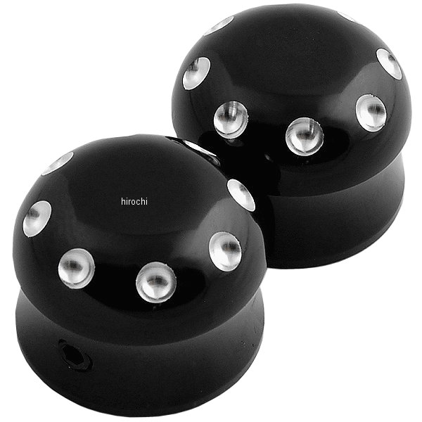 【USA在庫あり】 コビントン Covingtons アクスル キャップ フロント 88年-07年 FLST 黒 0214-0241 HD店
