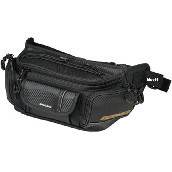 【メーカー在庫あり】 ラフ&ロード ラフウエストバッグ ワイド カーボン RR9612CB HD店｜ヒロチー商事 ハーレー 店
