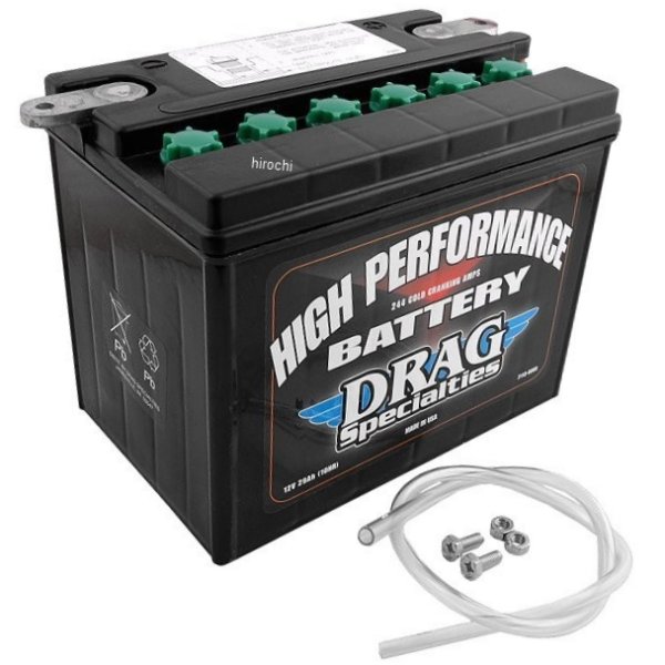 【USA在庫あり】 DRAG AGM ハイパフォーマンス バッテリー 65年-80年 1200 FLH YHD12 66007-84 2113-0008 HD店｜ヒロチー商事 ハーレー 店