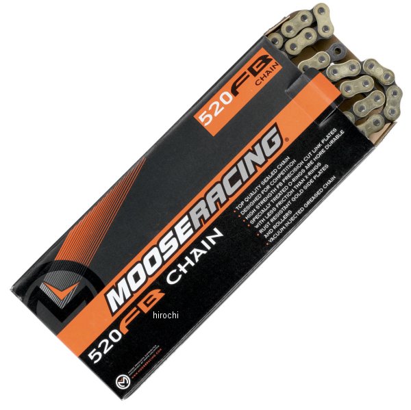 最大58%OFFクーポン ムースレーシング MOOSE RACING チェーン O-リング カシメタイプ 520FB 100L 1222-0099  HD店