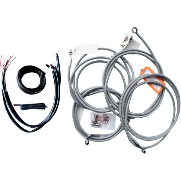 【USA在庫あり】 LAチョッパーズ LA Choppers ケーブルコンプキット ステンレス 16年 FLH ABS 15-17インチ用 0610-1756 HD店